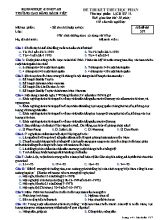 Đề thi kết thúc học phần Lịch sử 12 - Mã đề 357 - Trường Cao đẳng Bách Việt